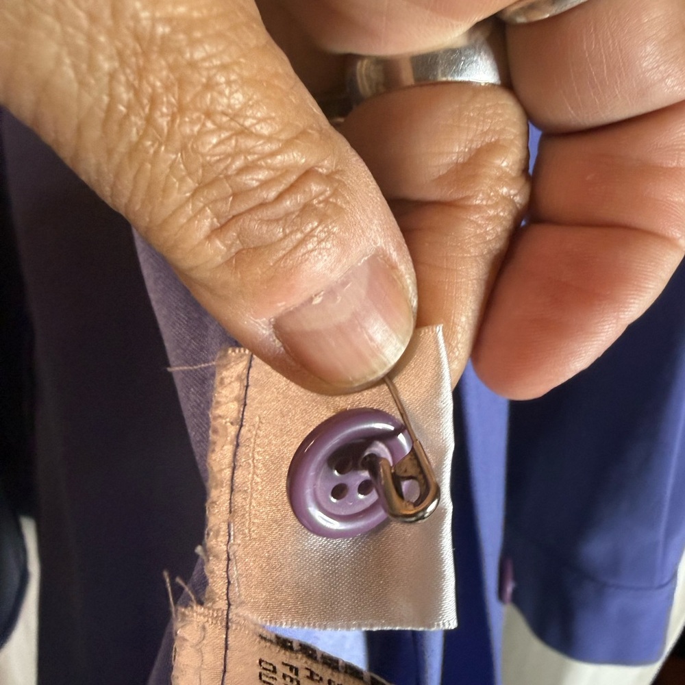 Talbots Periwinkle Button-Front Shirt Jacket - Picture 5 of 7